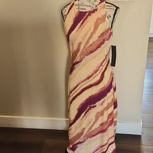 NWT RACHEL Rachel Roy Printed Midi Sheath Dress